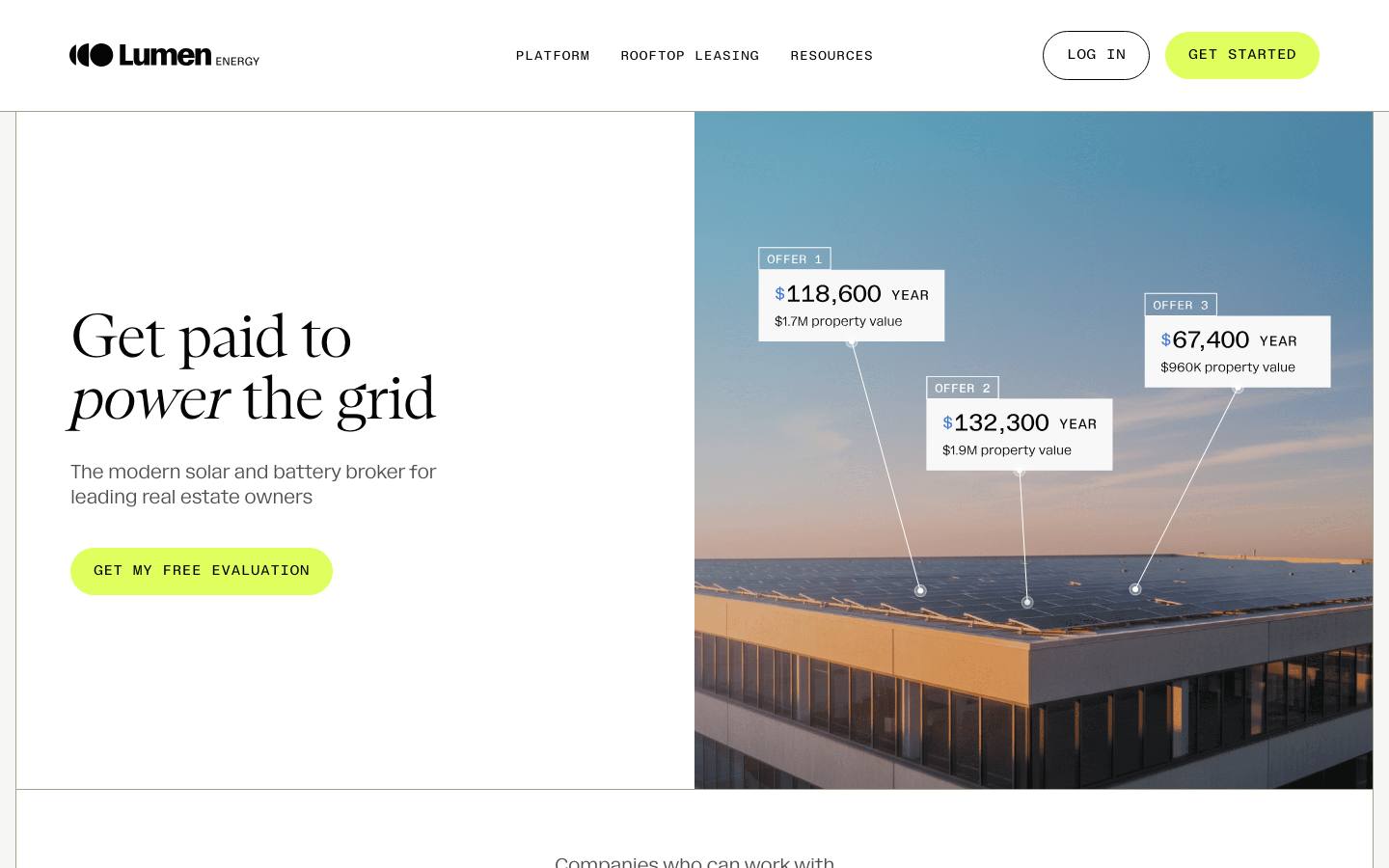 Screenshot of getlumen.com at 1440px